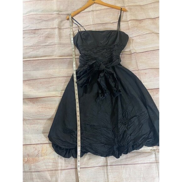 BCBGMaxazria Women's 100% Silk Sleeveless Bubble Dress - 6 - Picture 5 of 13